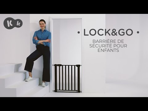 Barrière de sécurité pour enfants LOCK&GO bois blanc